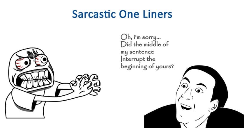 sarcastic-one-liner